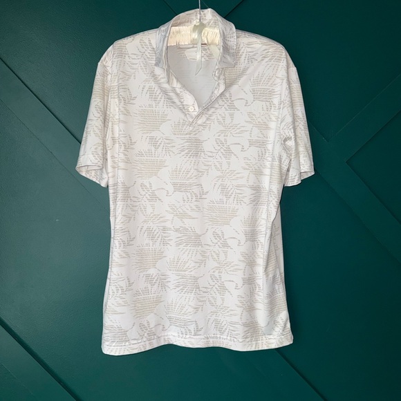 Daniel Cremieux Other - Daniel Cremieux White Patterned Polo Shirt